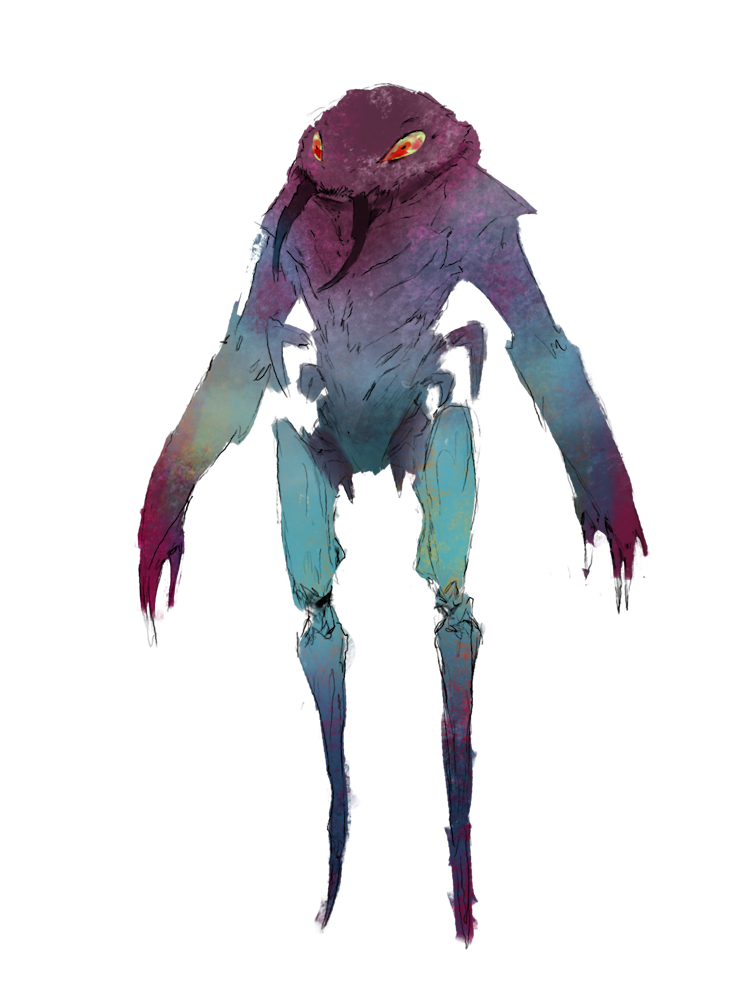 A male Krynn with large mandibles